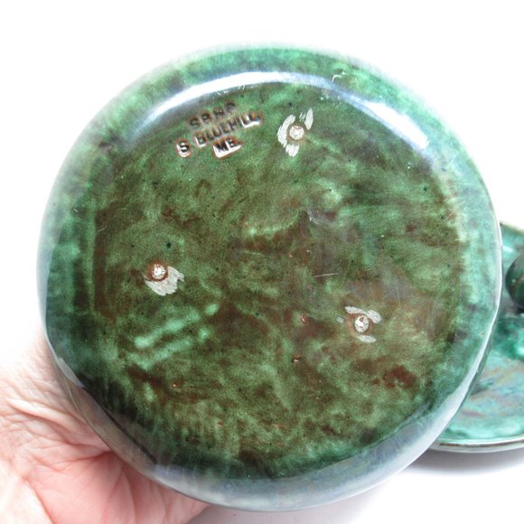 Green Pottery Candle Holders - Picture 5 of 16